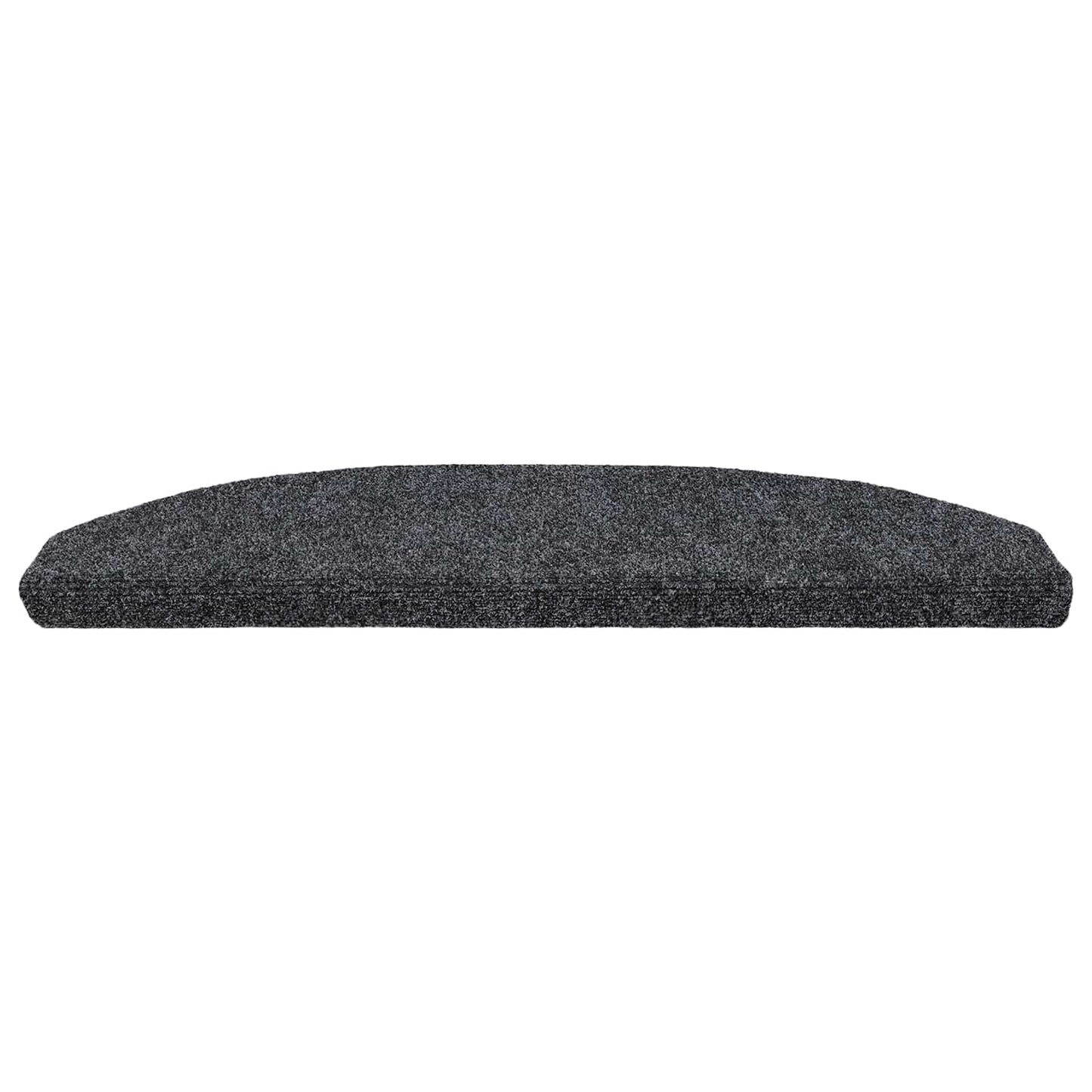 Selvlimende trappematter 15 pcs Mørkegrå 80 x 24,5 x 3,5 cm
