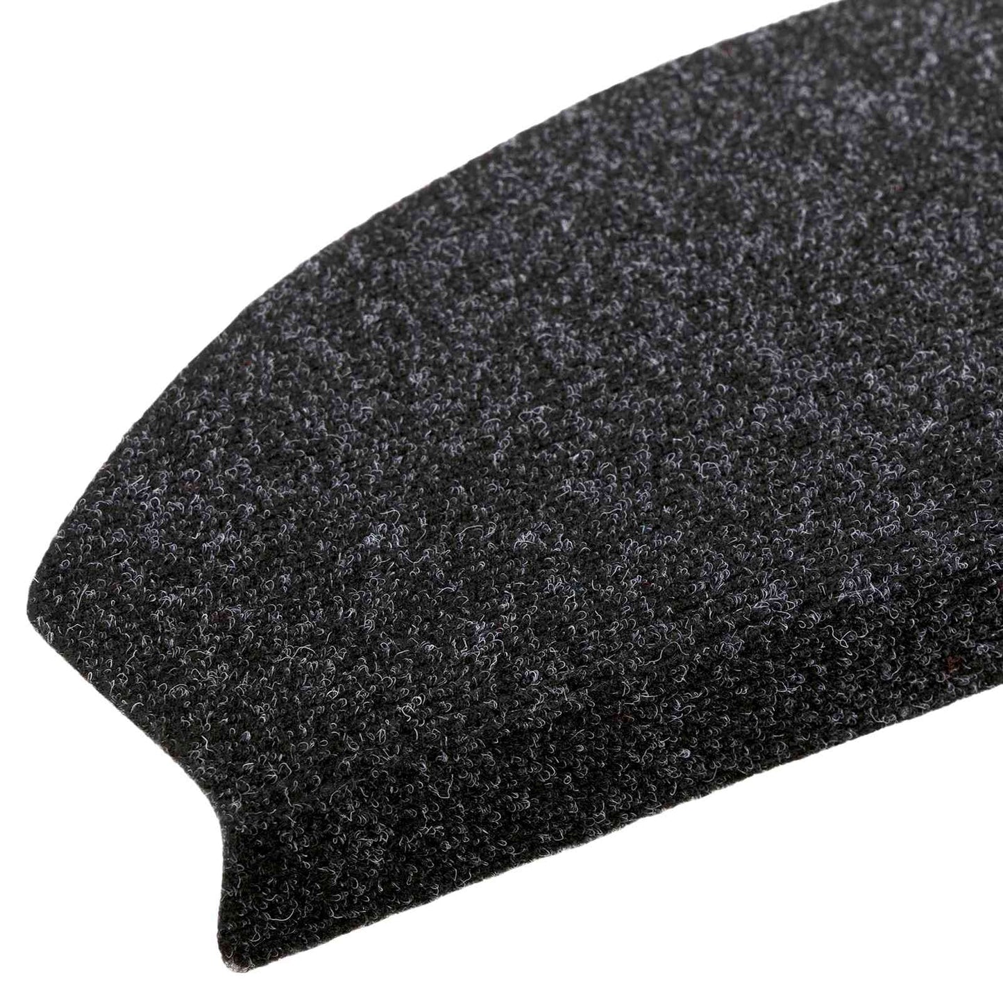 Selvlimende trappematter 15 pcs Svart 80 x 24,5 x 3,5 cm