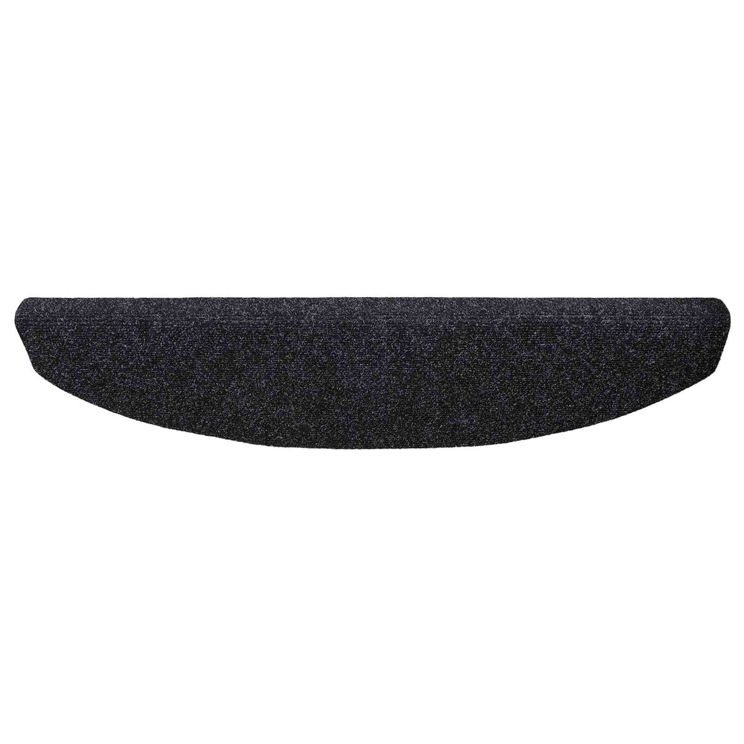 Selvlimende trappematter 15 pcs Svart 80 x 24,5 x 3,5 cm