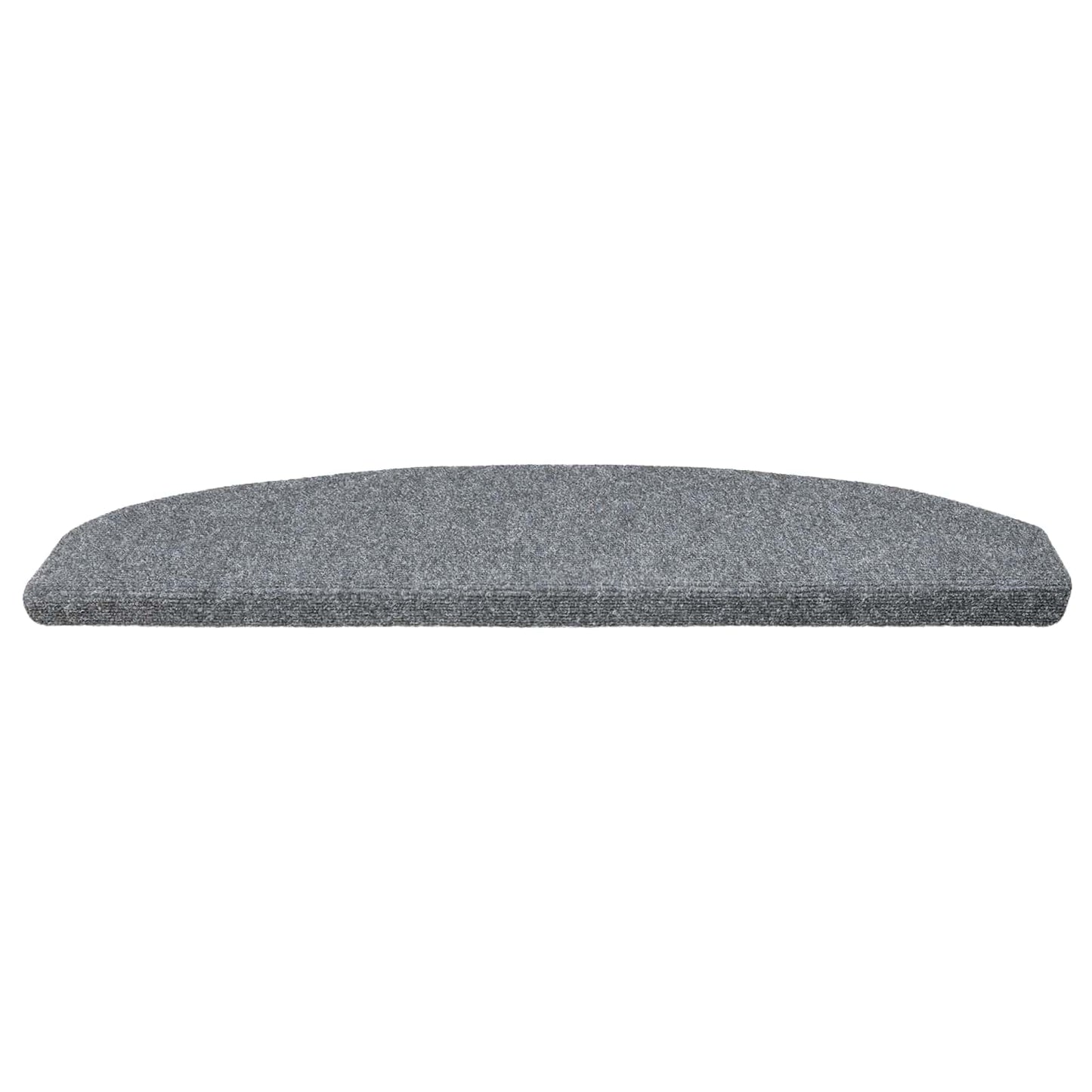 Selvlimende trappematter 15 pcs Lysegrå 80 x 24,5 x 3,5 cm