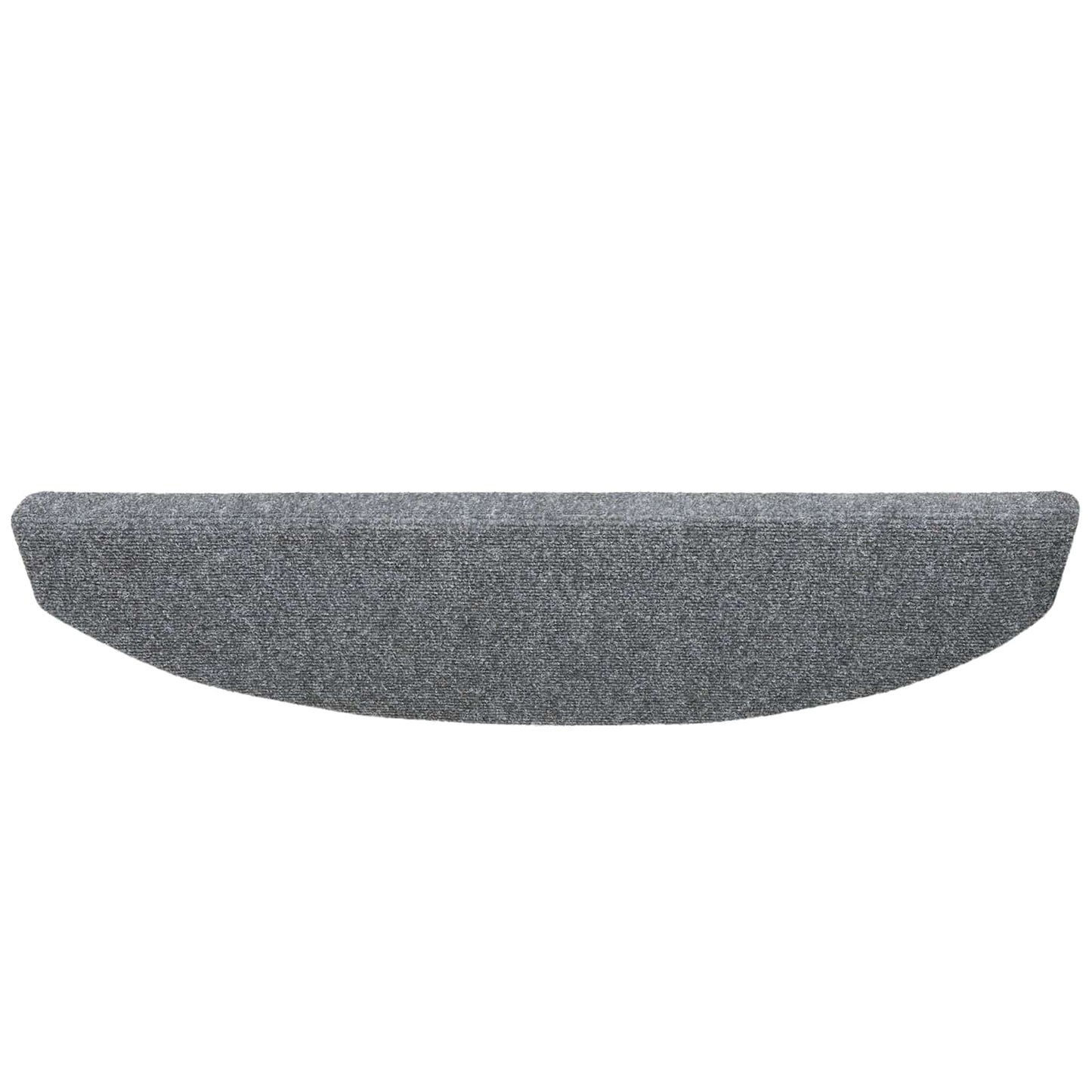 Selvlimende trappematter 15 pcs Lysegrå 80 x 24,5 x 3,5 cm