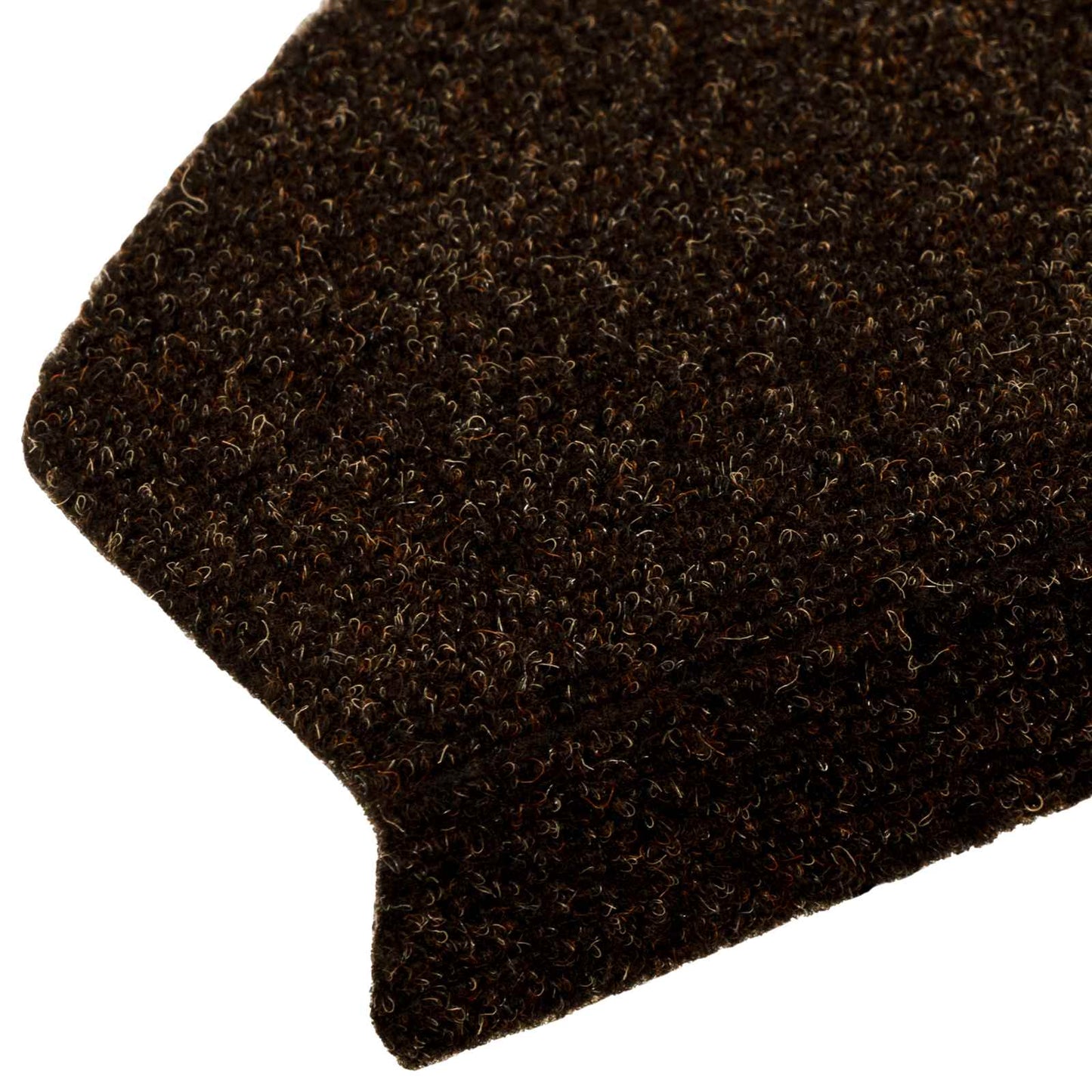 Selvlimende trappematter 15 pcs Brun 80 x 24,5 x 3,5 cm