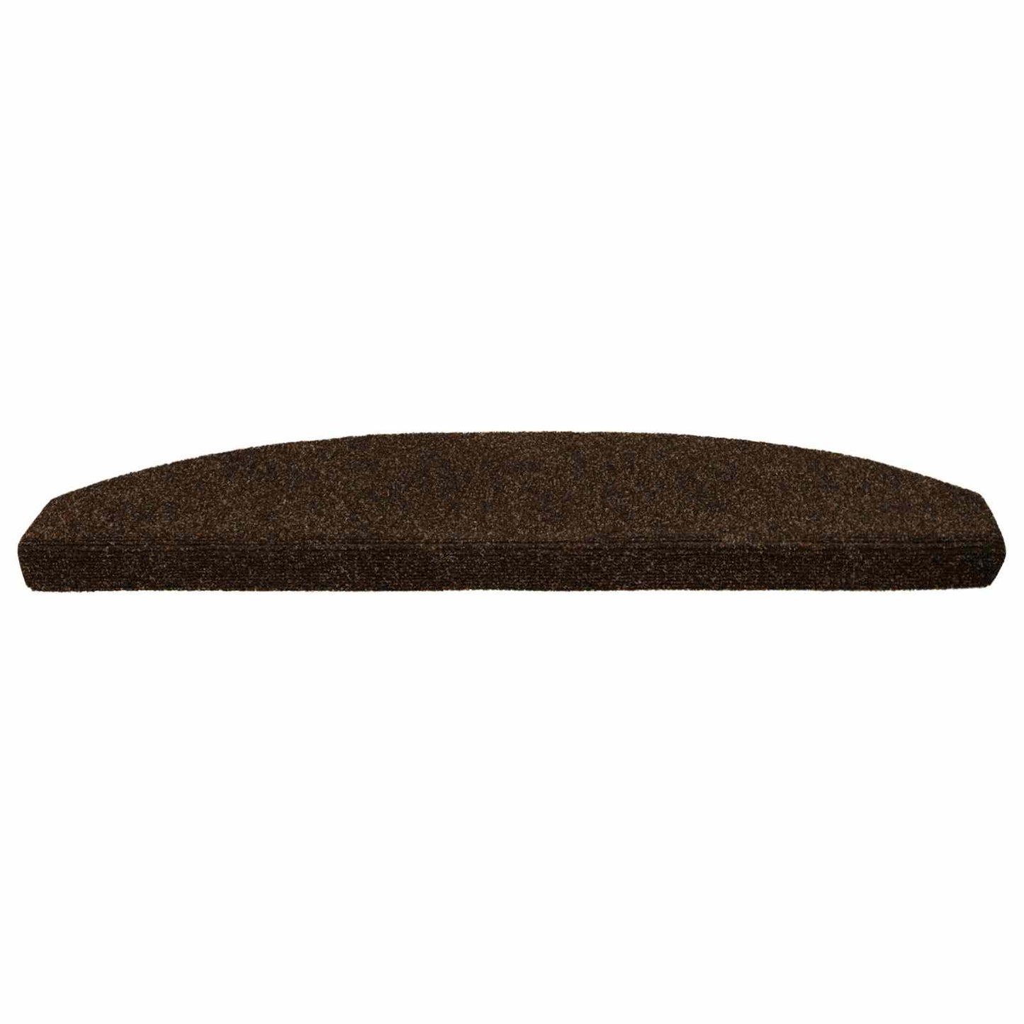 Selvlimende trappematter 15 pcs Brun 80 x 24,5 x 3,5 cm