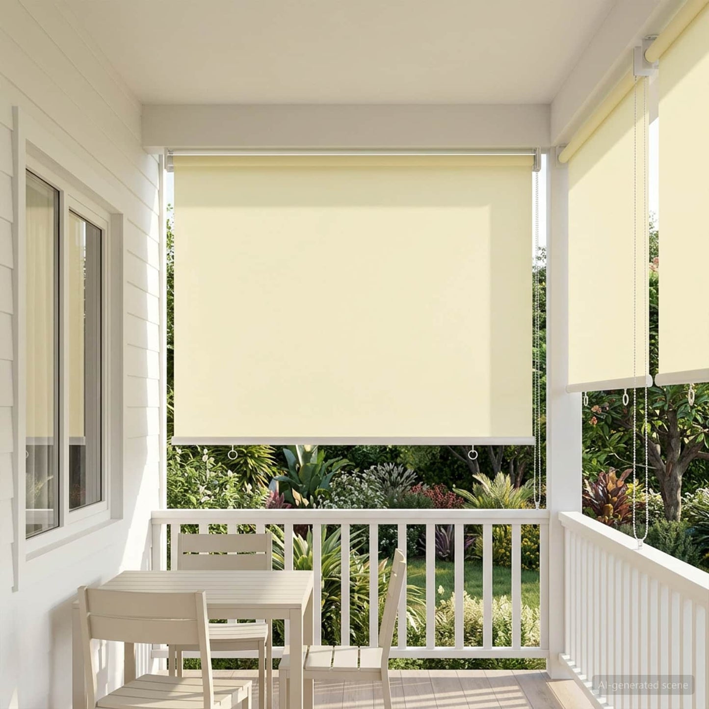 Rullegardin UV-beskyttelse Krem 60 x 230 cm Polyester