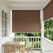 Rullegardin UV-beskyttelse Gråbrun 120 x 230 cm Polyester