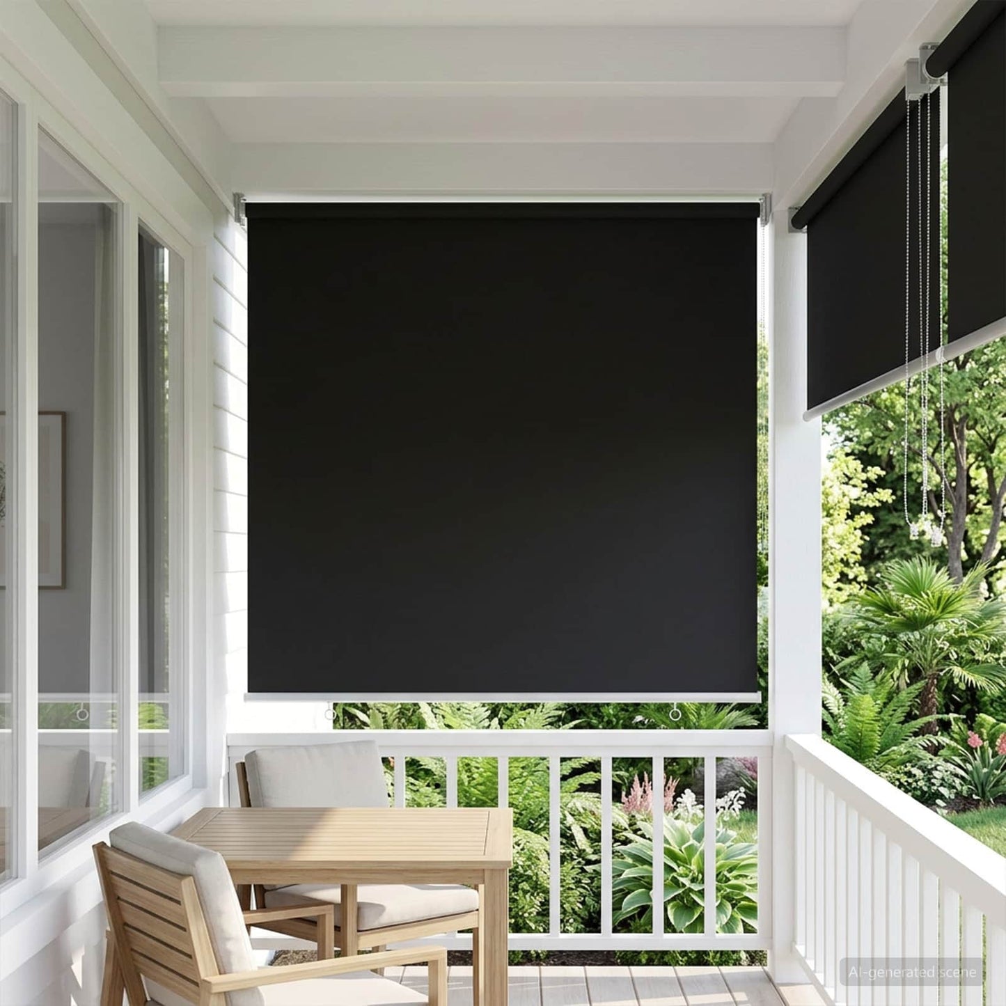 Rullegardin UV-beskyttelse Antrasitt 60 x 230 cm Polyester