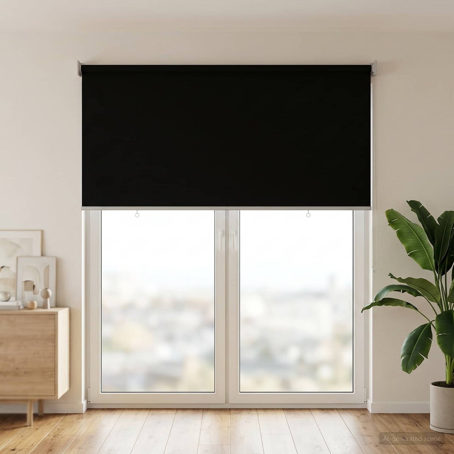Rullegardin UV-beskyttelse Antrasitt 120 x 230 cm Polyester