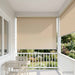 Rullegardin UV-beskyttelse Beige 140 x 230 cm Polyester