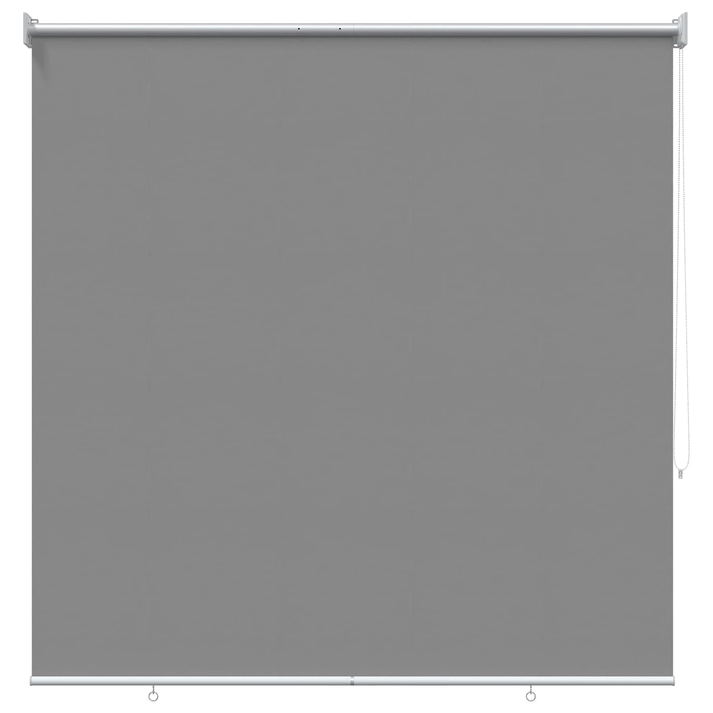 Rullegardin UV-beskyttelse Lysegrå 140 x 140 cm Polyester
