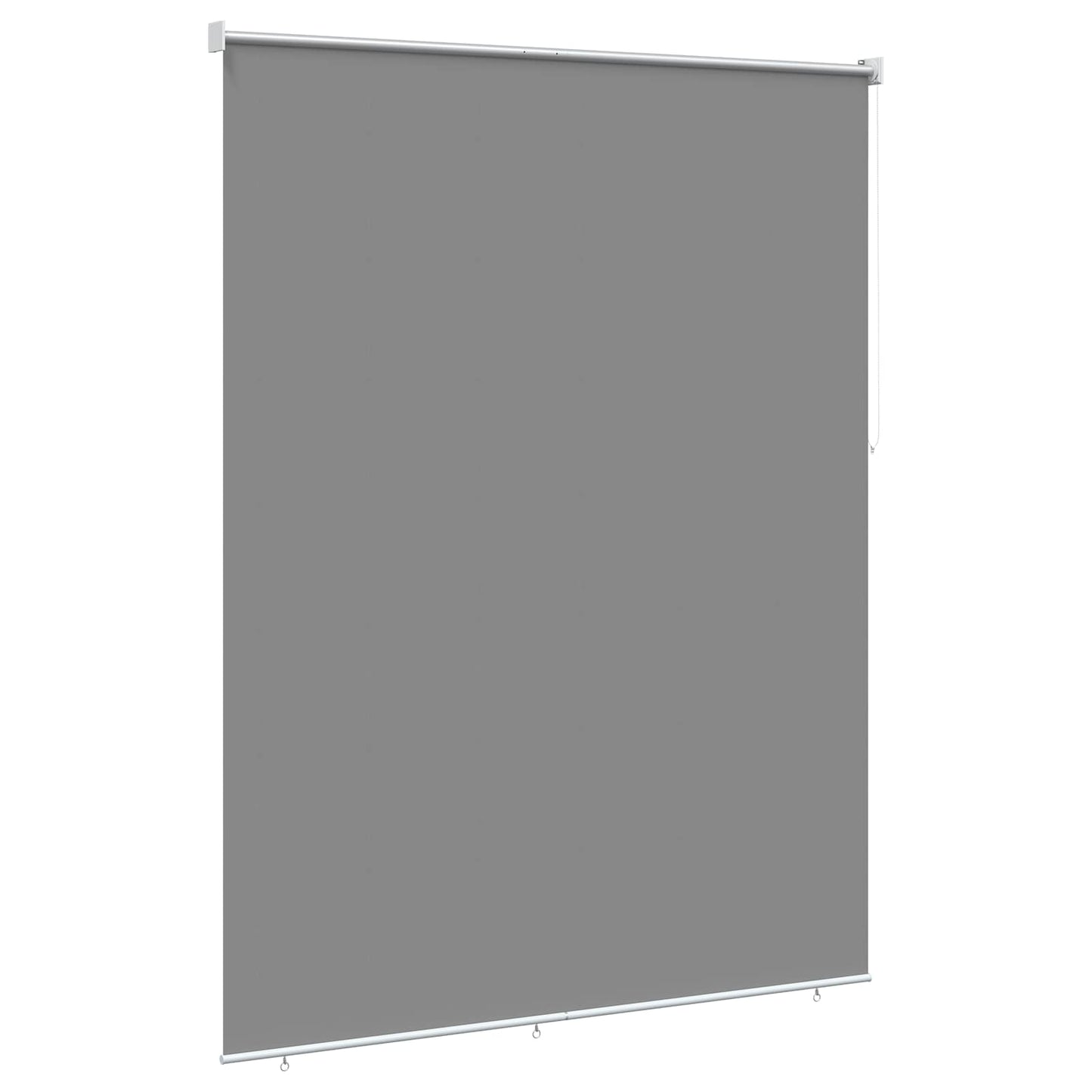 Rullegardin UV-beskyttelse Lysegrå 160 x 230 cm Polyester