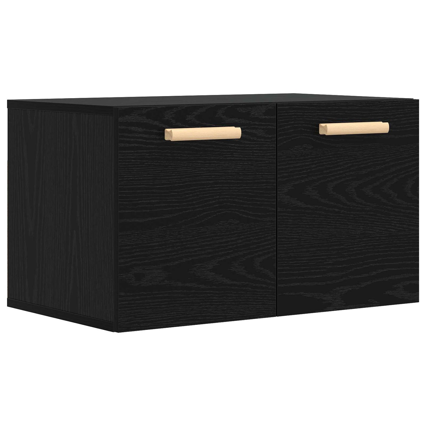 Veggskap Svart eik 60 x 36,5 x 35 cm Konstruert tre