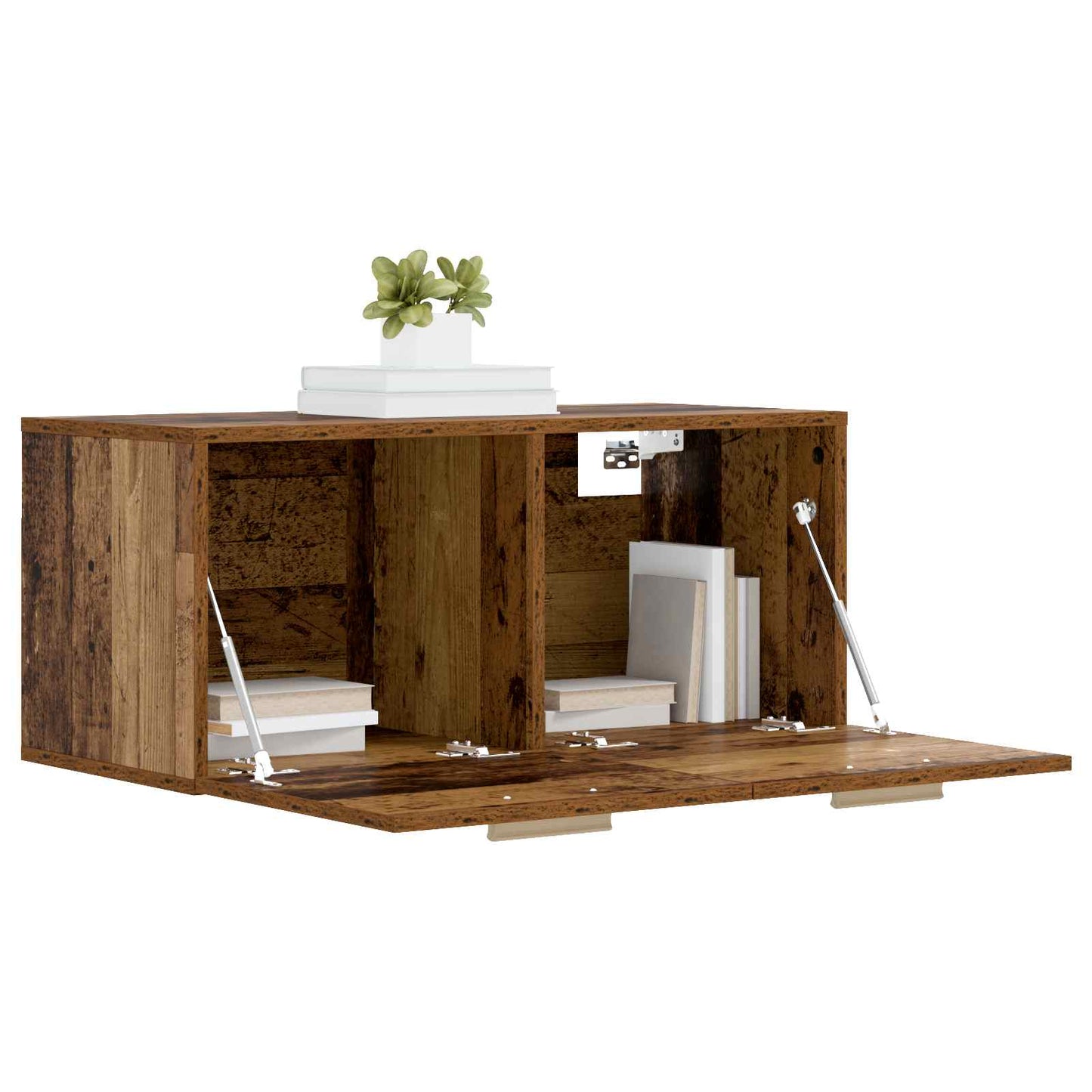 Veggskap Veggmontert Gammelt tre 80 x 36,5 x 35 cm