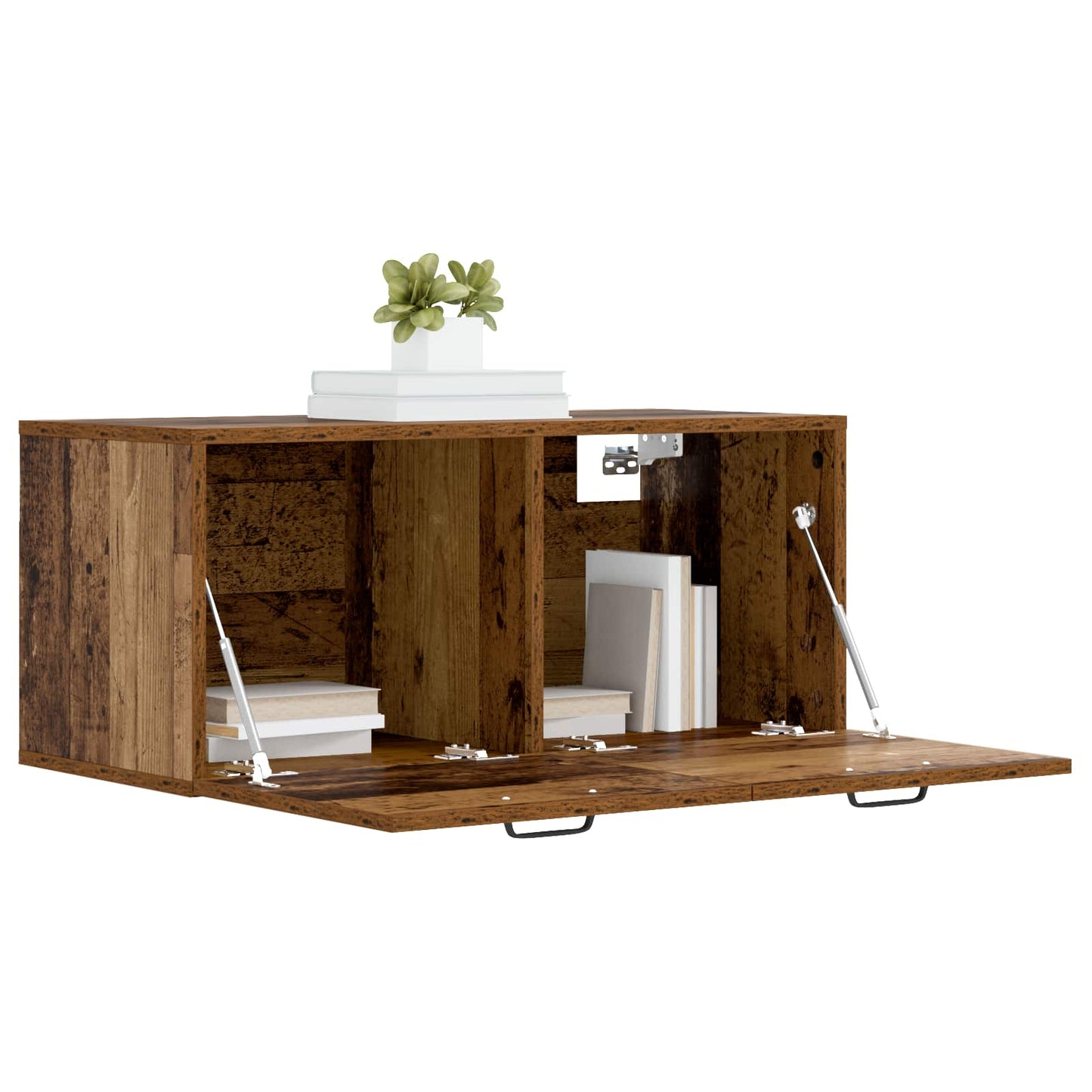 Veggskap Veggmontert Gammelt tre 80 x 36,5 x 35 cm