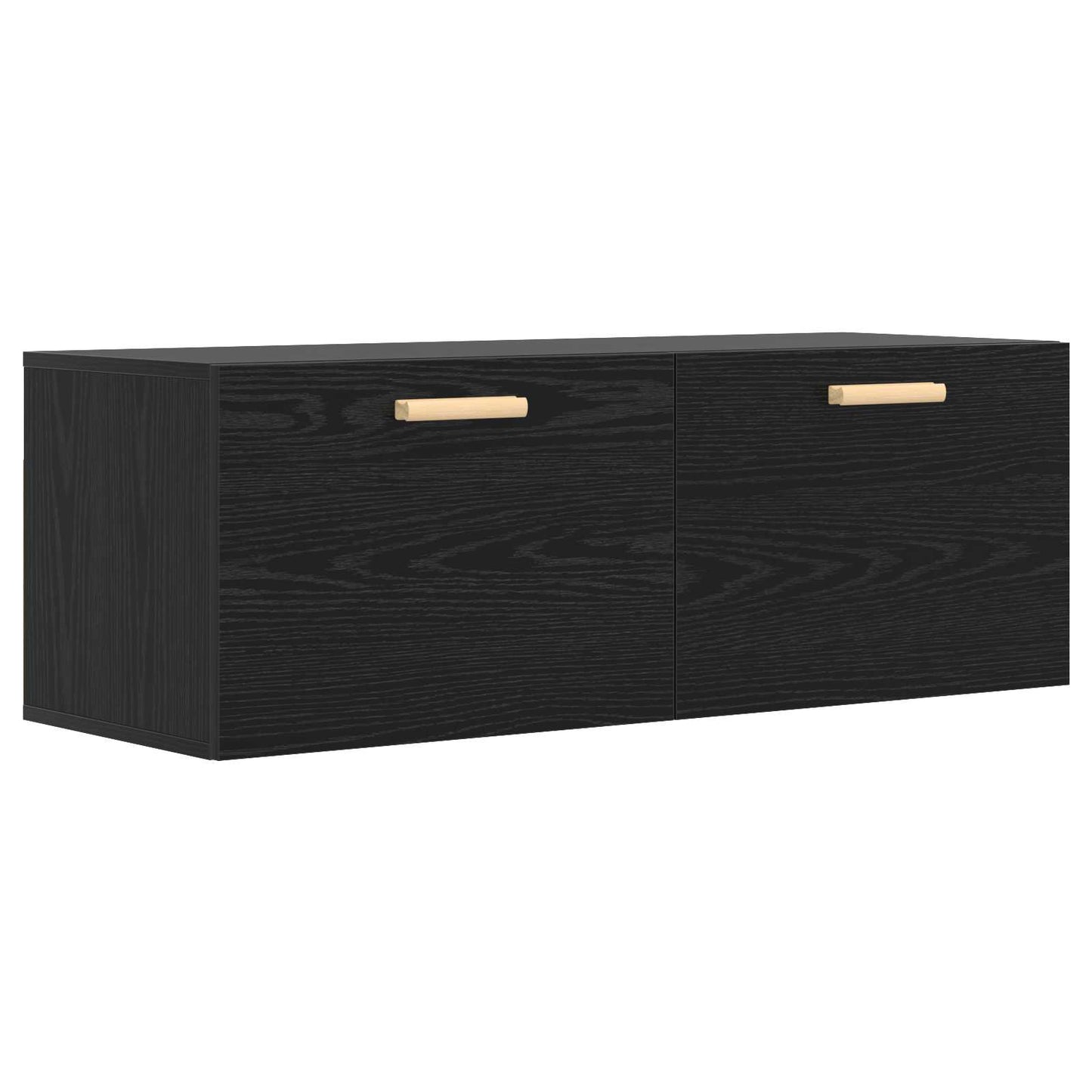 Veggskap Svart eik 100 x 36,5 x 35 cm Konstruert tre