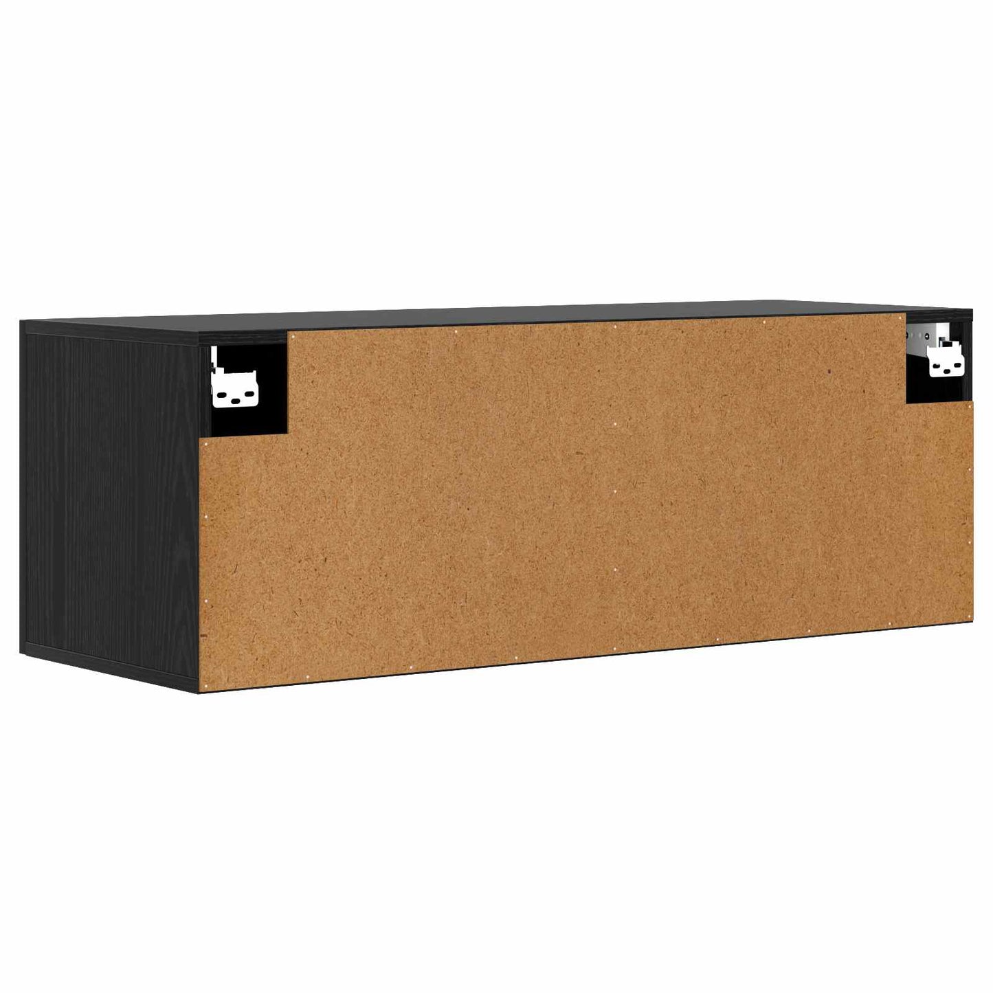 Veggskap Svart eik 100 x 36,5 x 35 cm Konstruert tre