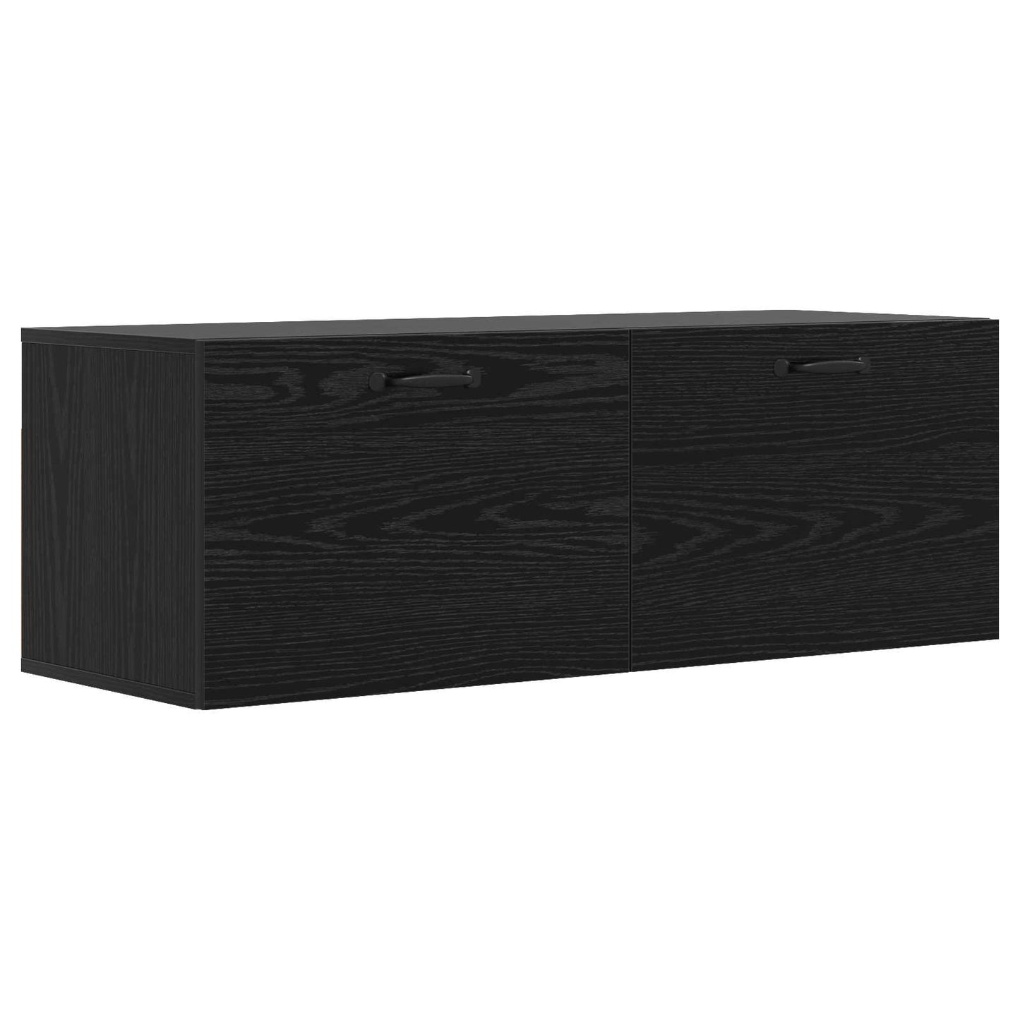 Veggskap Svart eik 100 x 36,5 x 35 cm Konstruert tre
