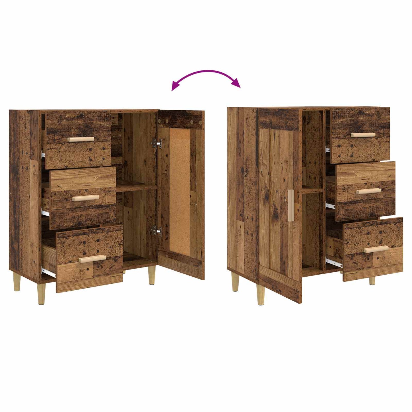 Serviesskap Gammelt tre 69,5 x 34 x 90 cm Konstruert tre