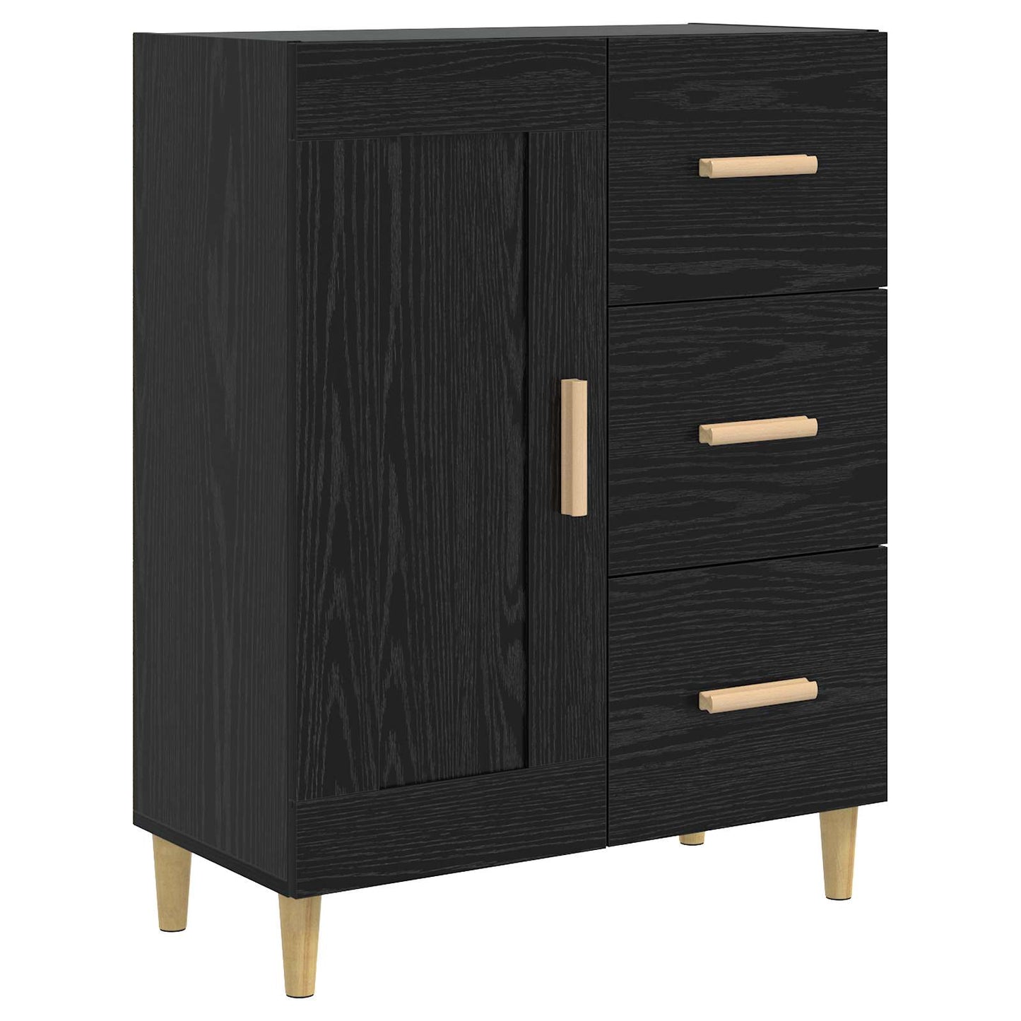 Serviesskap Svart eik 69,5 x 34 x 90 cm Konstruert tre