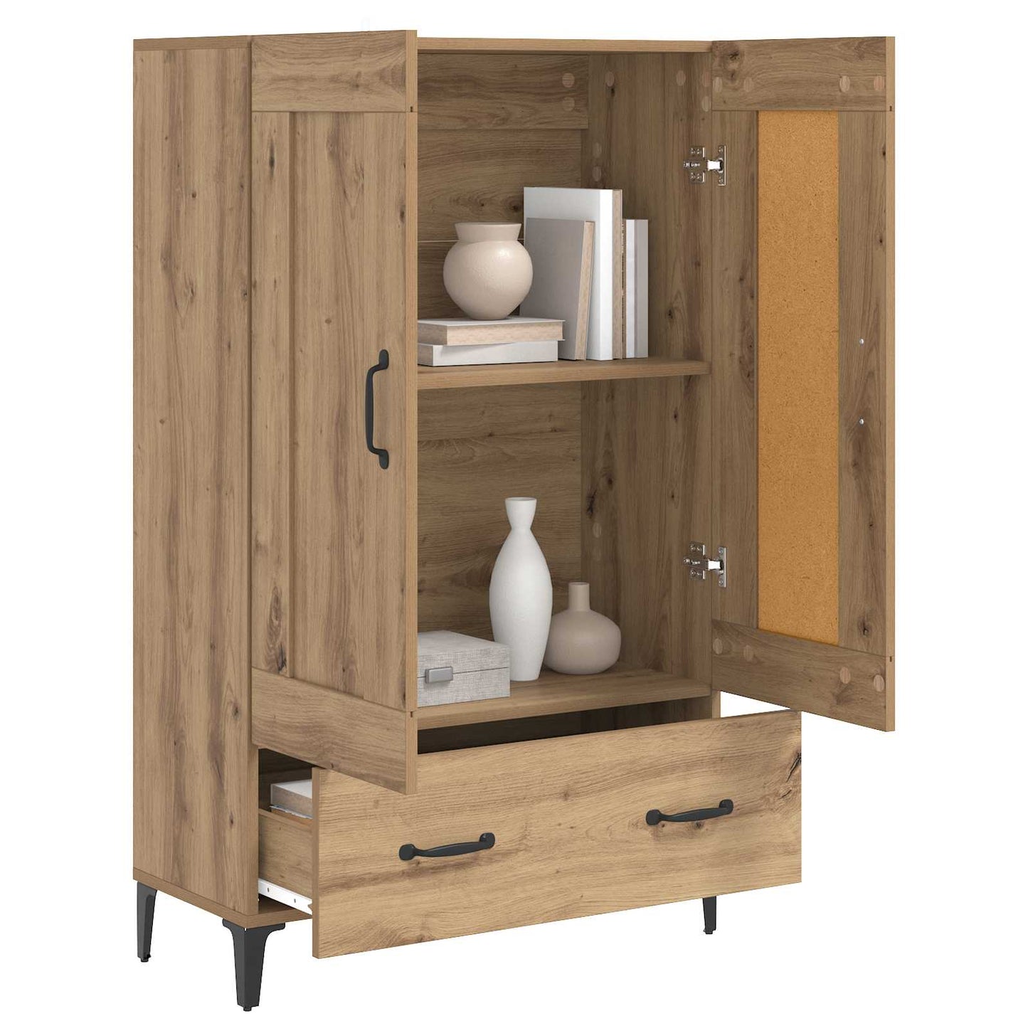 Høyskap Artisan eik 70 x 31 x 115 cm Konstruert tre