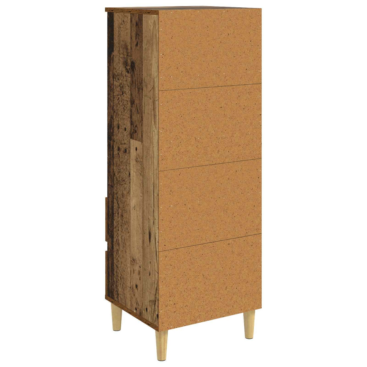Høyskap Gammelt tre 40 x 36 x 110 cm Konstruert tre