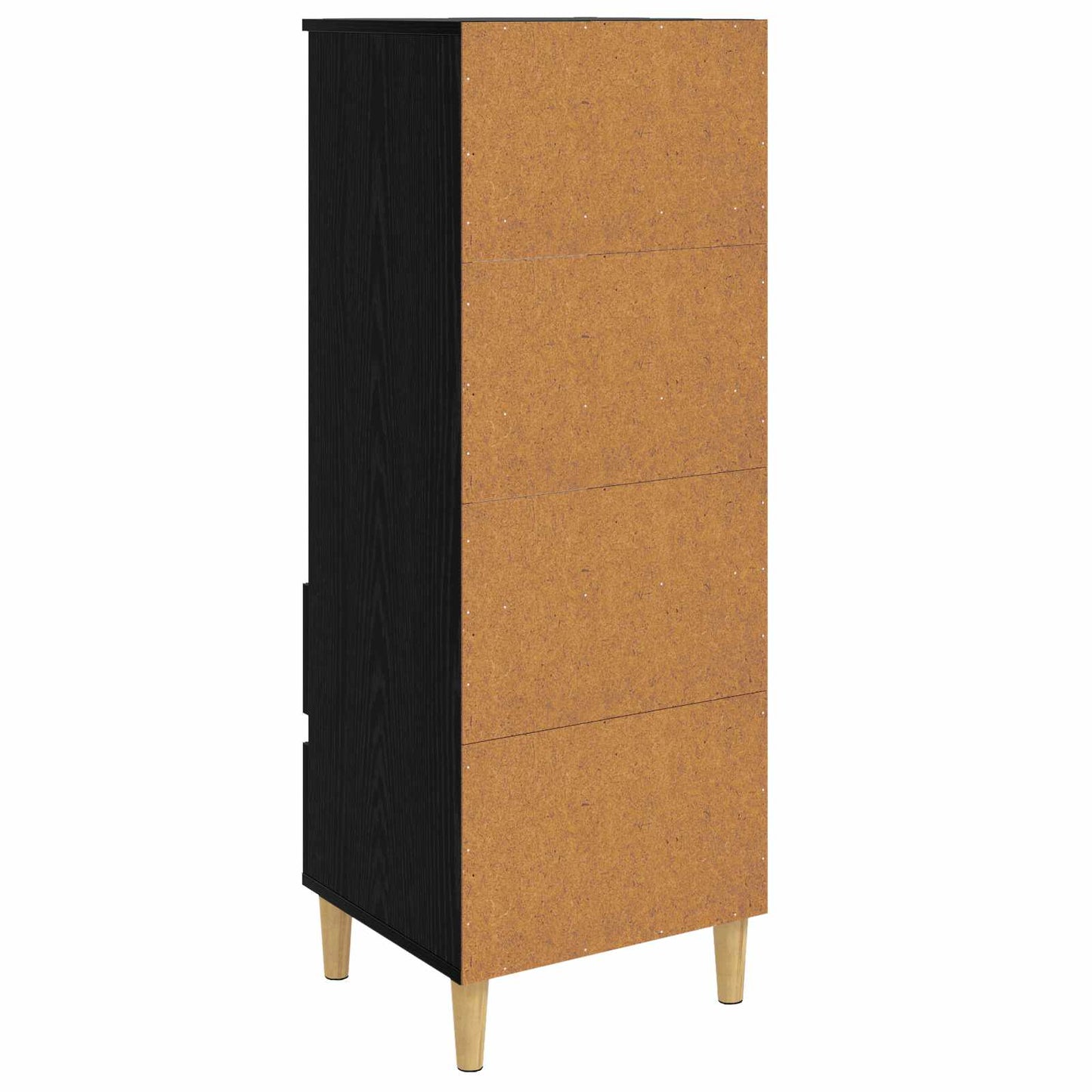 Høyskap Svart eik 40 x 36 x 110 cm Konstruert tre