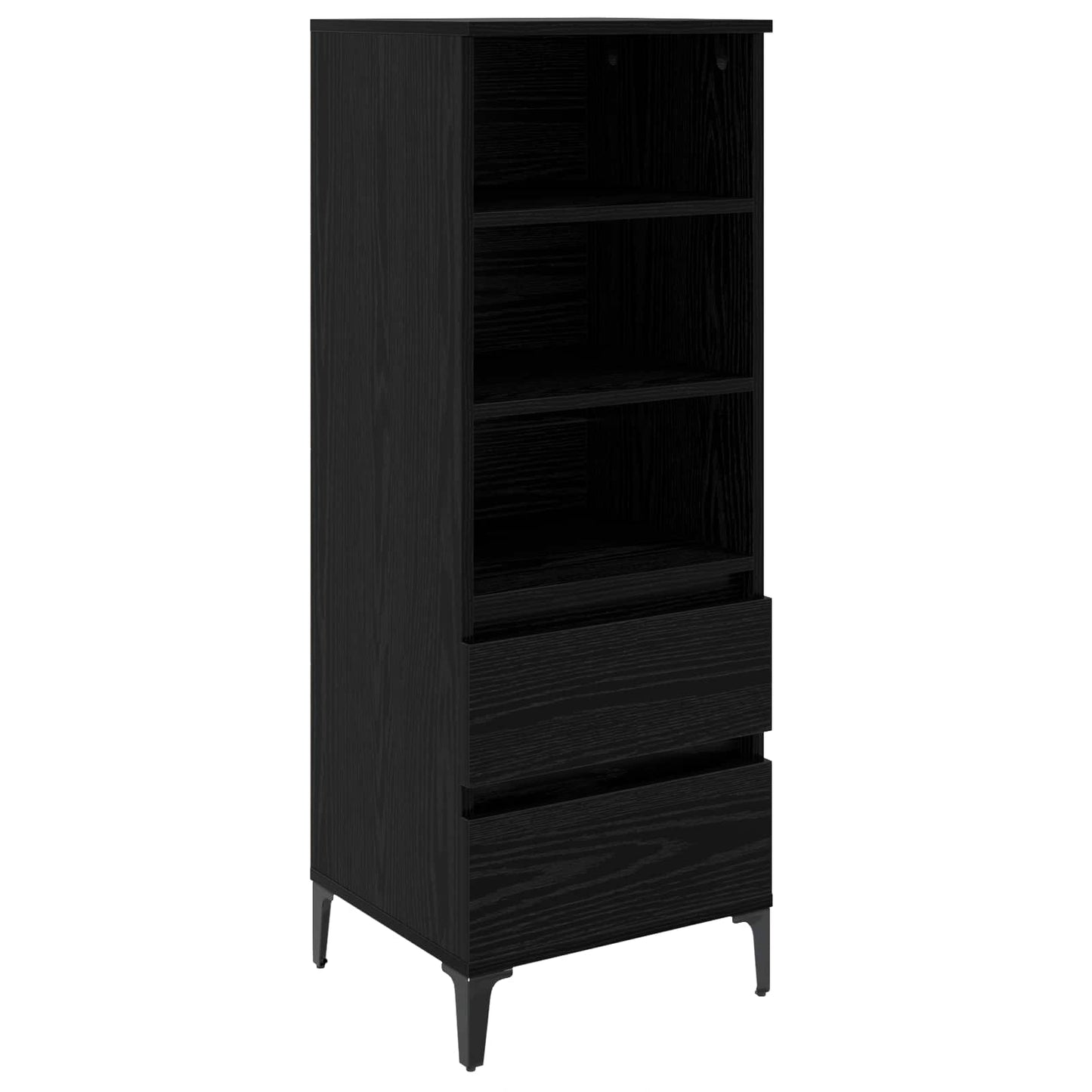 Høyskap Svart eik 40 x 36 x 110 cm Konstruert tre