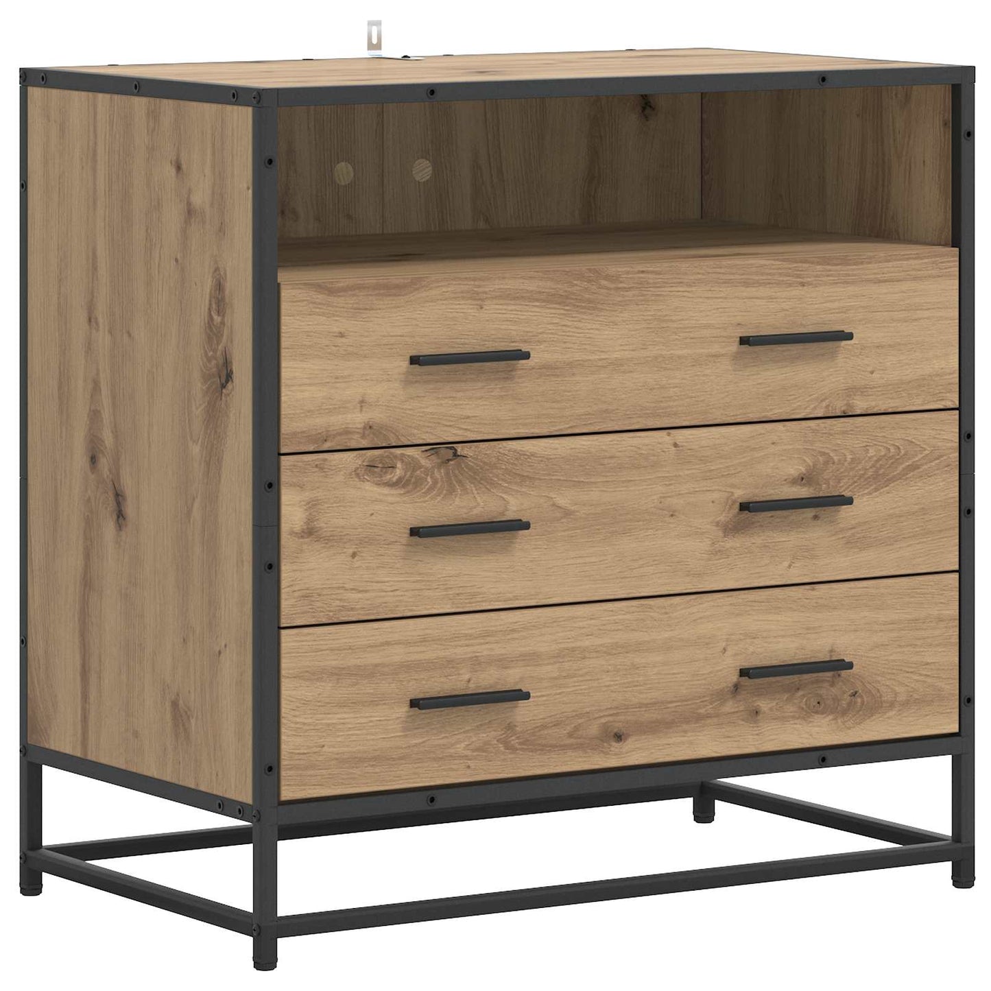 Skuffeskap 3-Skuff Artisan eik 70 x 41 x 70 cm Konstruert tre