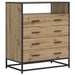Skuffeskap 4-Skuff Artisan eik 70 x 41 x 83,5 cm Konstruert tre