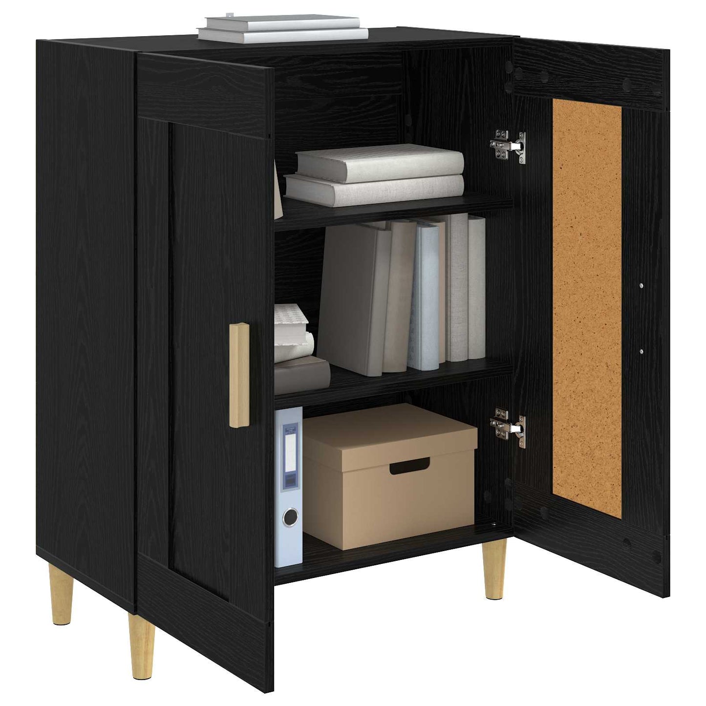 Serviesskap Svart eik 69,5 x 34 x 90 cm Konstruert tre