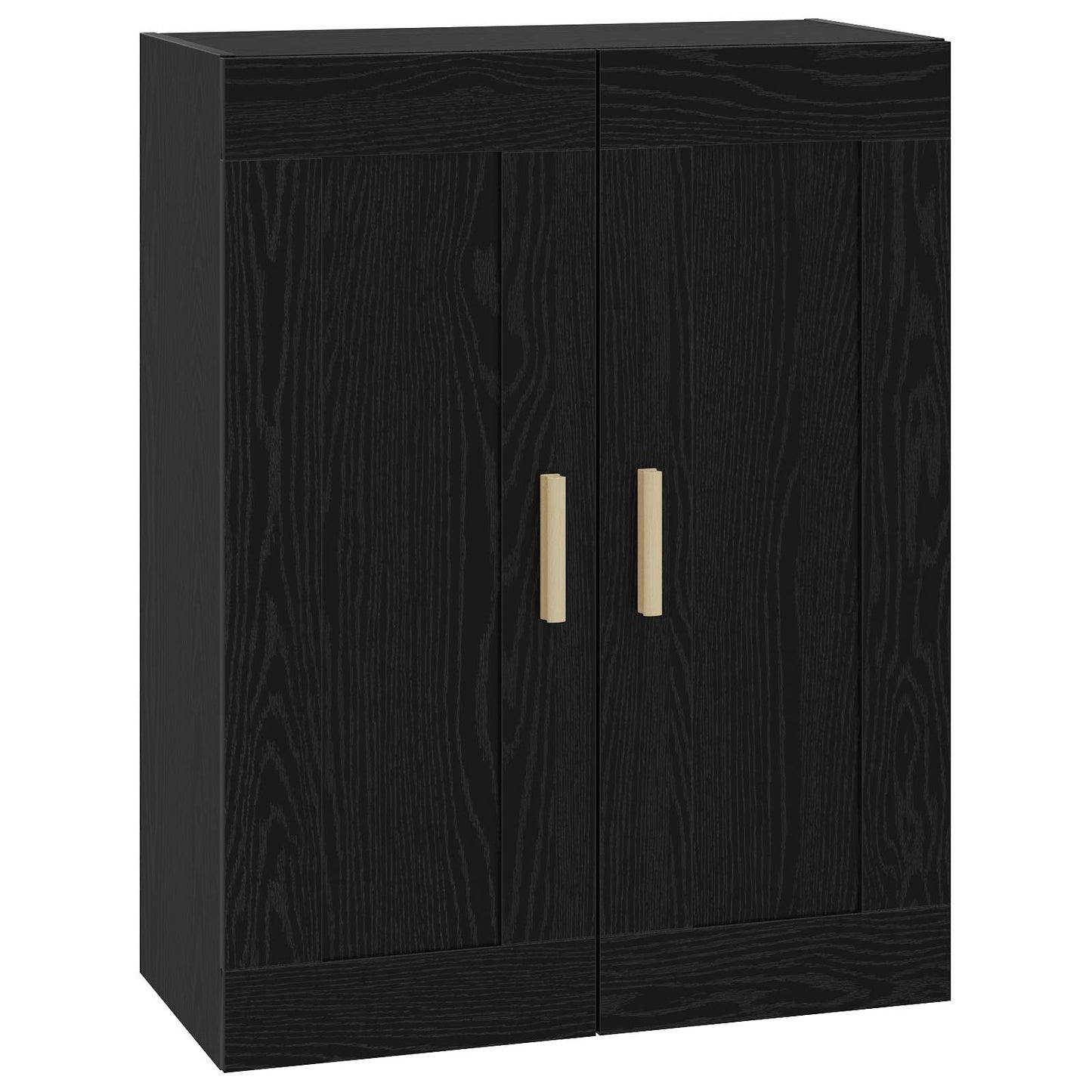 Veggskap Veggmontert Svart eik 69,5 x 34 x 90 cm Konstruert tre