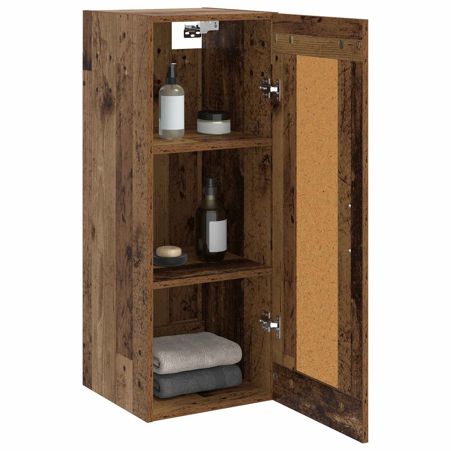 Veggskap Gammelt tre 34,5 x 34 x 90 cm Konstruert tre