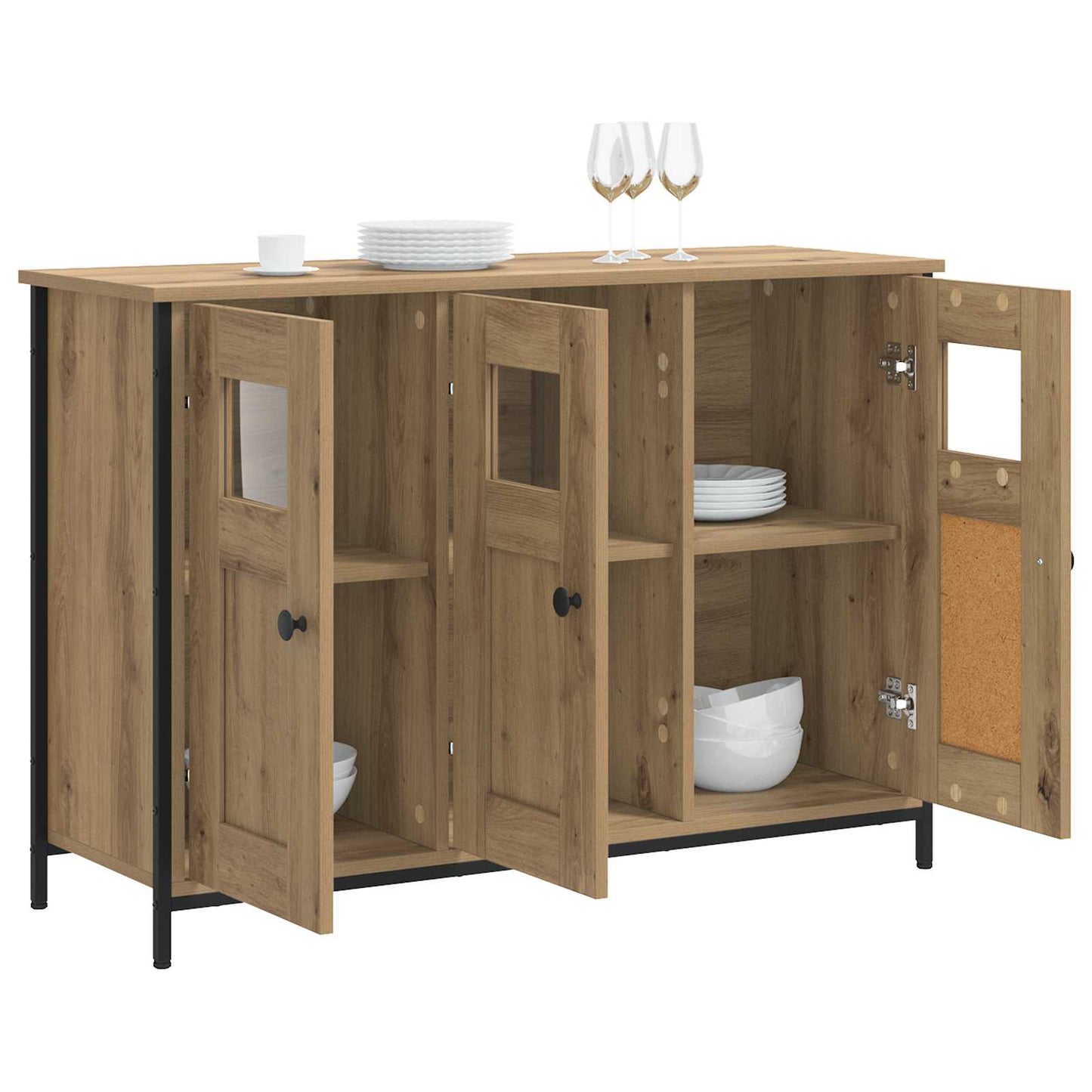 Serviesskap Artisan eik 100 x 35 x 70 cm Konstruert tre