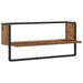 Vegghylle Veggmontert Gammelt tre 65 x 25 x 30 cm metall PB