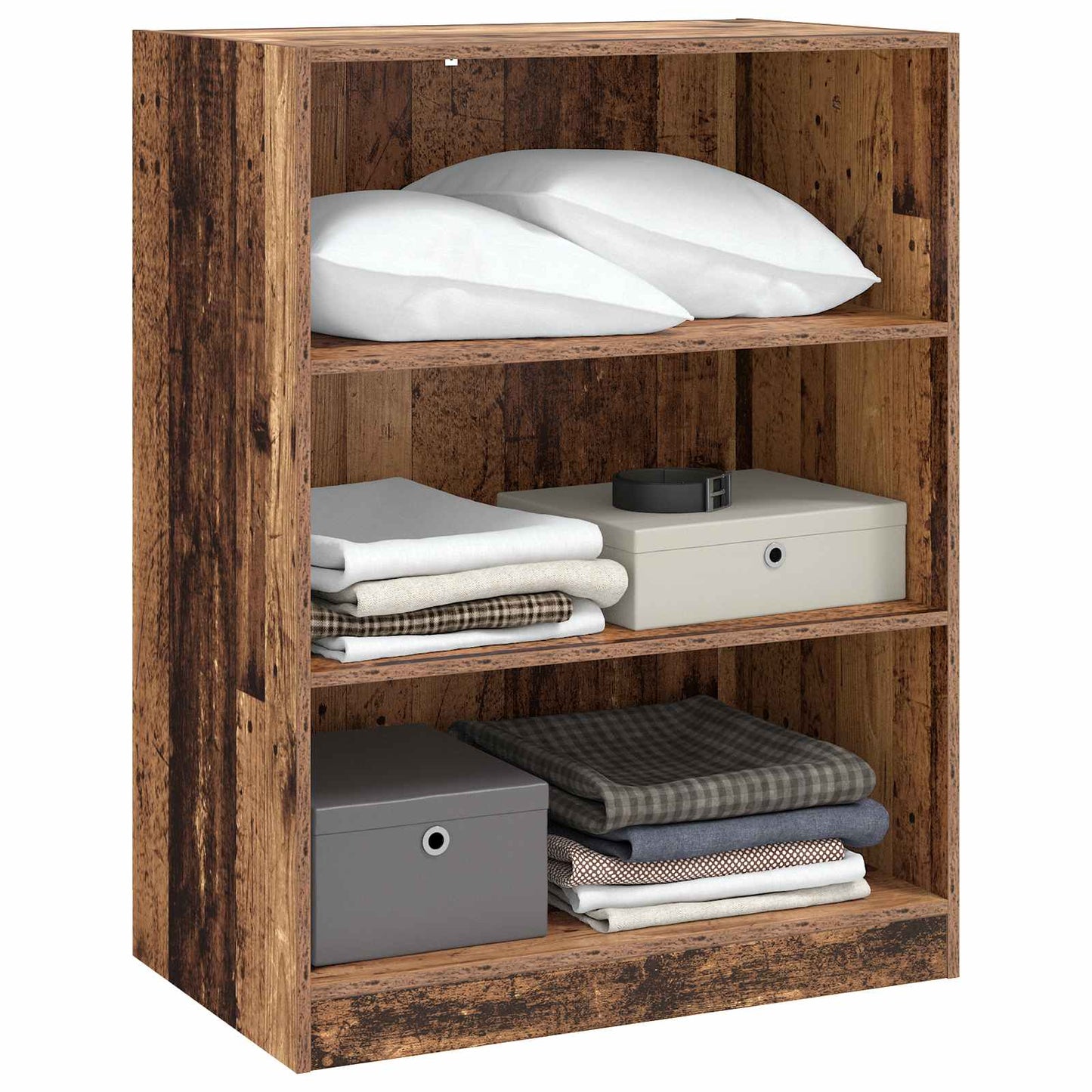 Garderobeskap med hylle Gammelt tre 77 x 48 x 102 cm PB