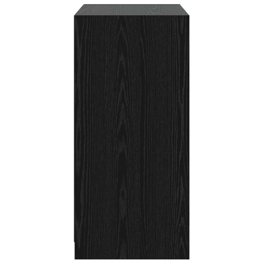 Garderobeskap med hylle Svart eik 77 x 48 x 102 cm PB