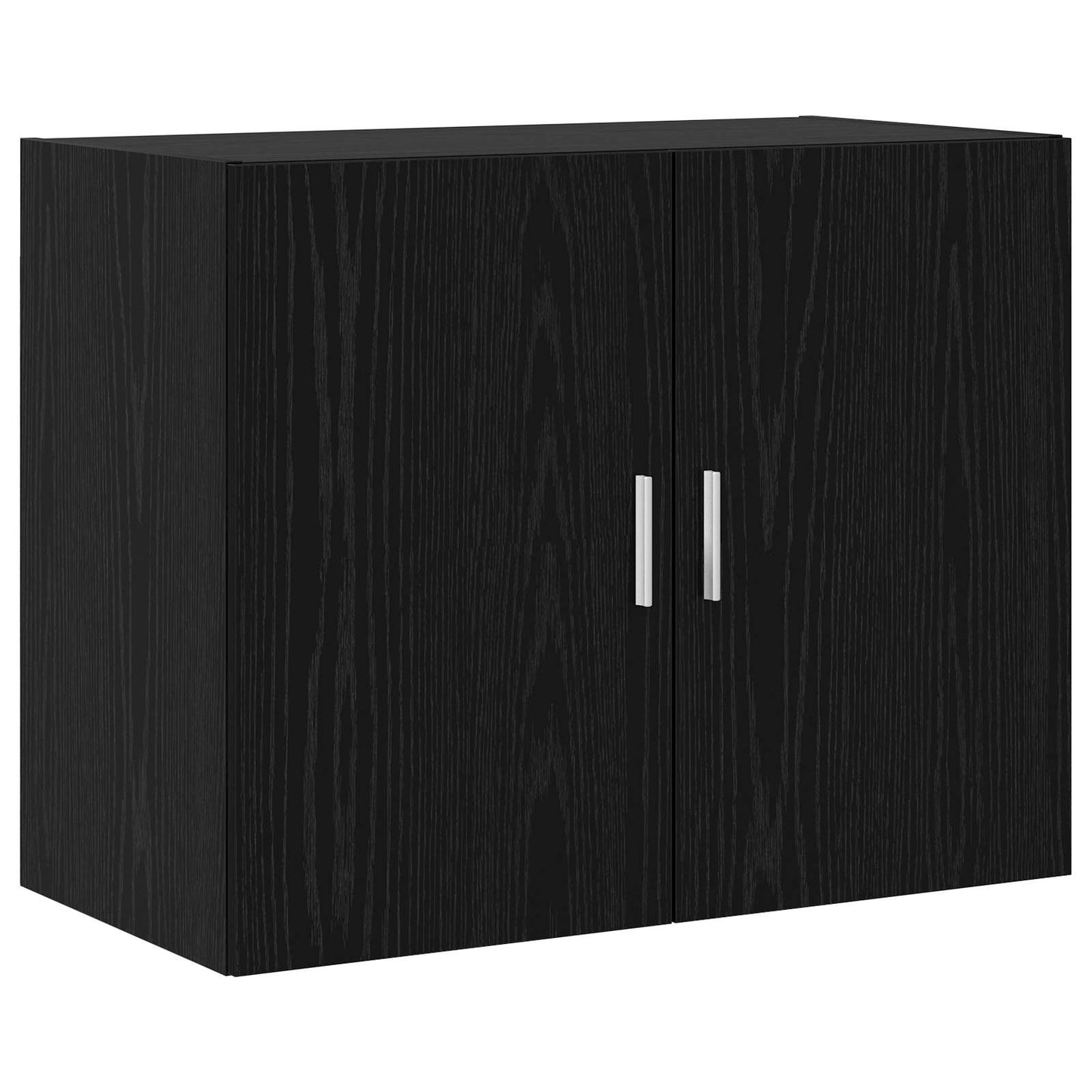 Veggskap Svart eik 80 x 42,5 x 64 cm Konstruert tre