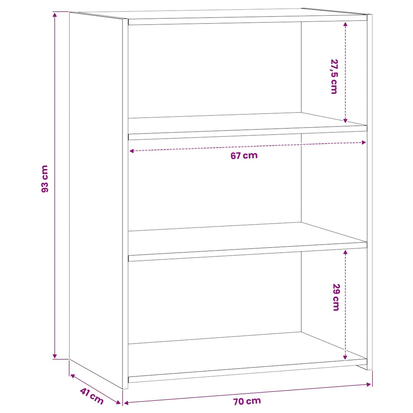 Serviesskap Gammelt tre 70 x 41 x 93 cm Konstruert tre