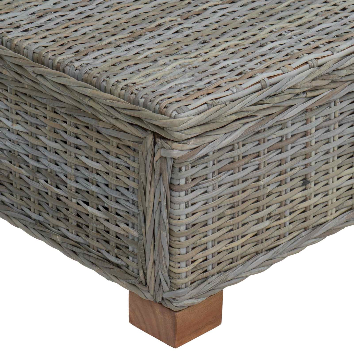 Kaffebord GENDT Naturlig Rattan Kubu Grå 67 x 60 x 30 cm