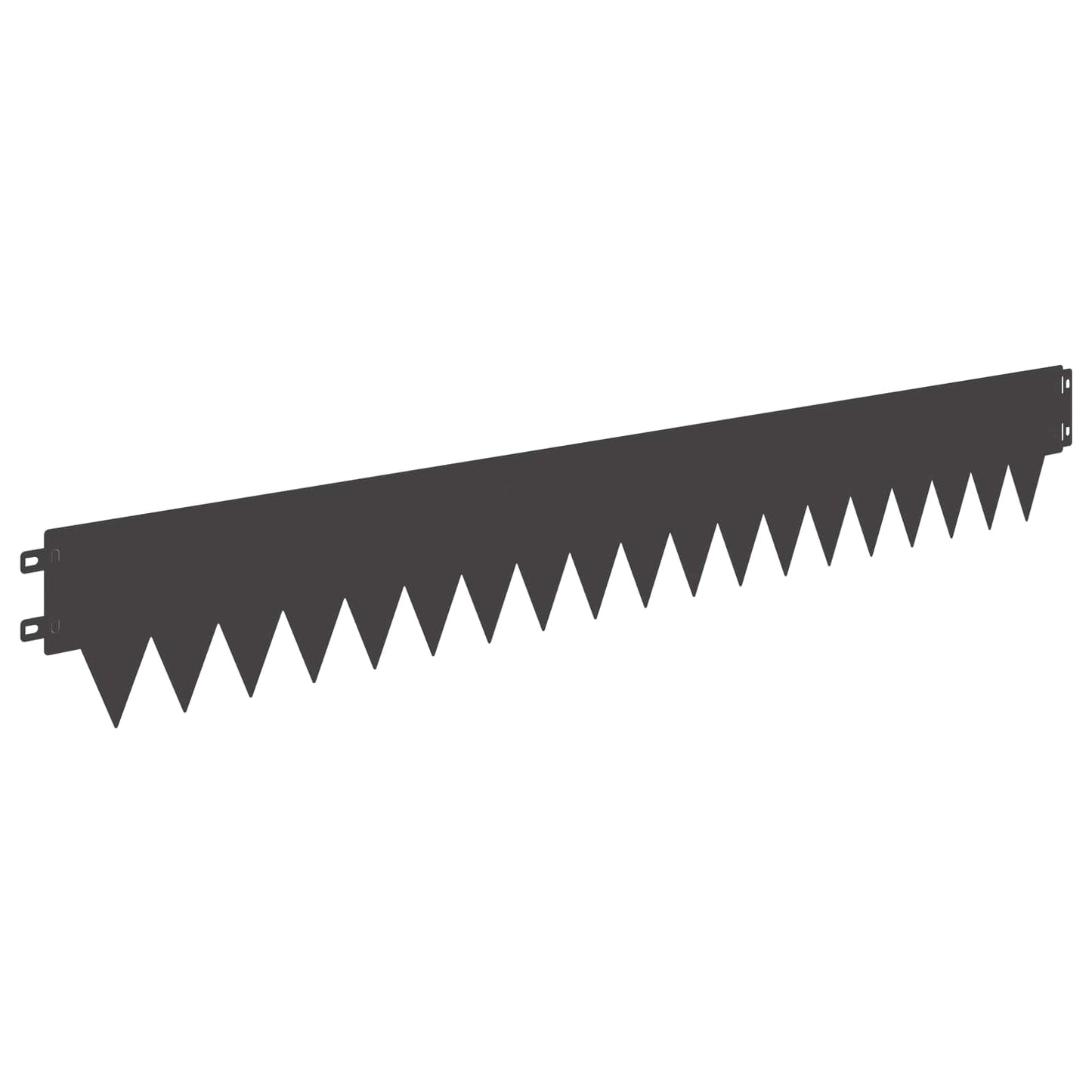 Gjerdekant 10 pcs Lengde Høyde 103 x 15 cm Stål Svart