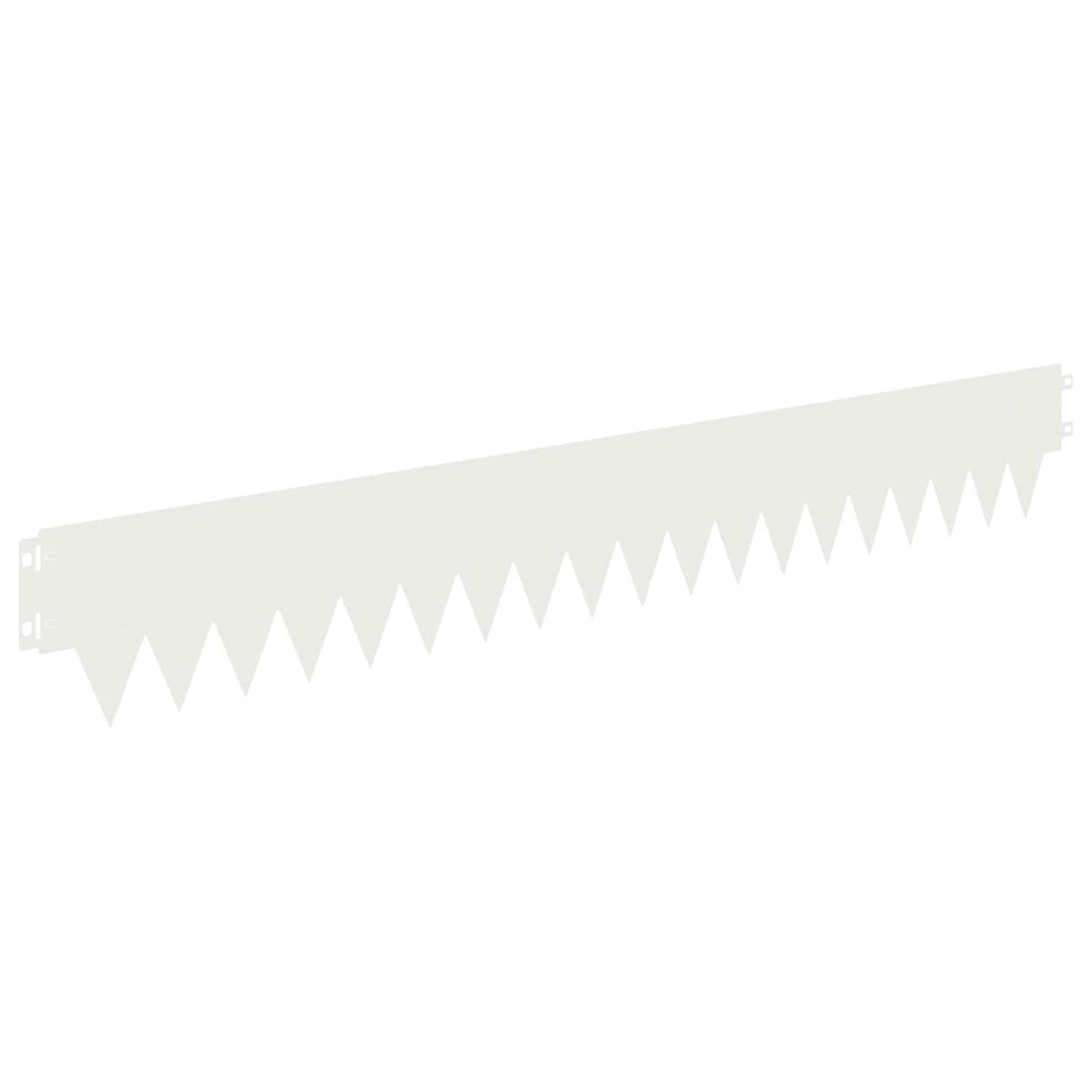 Gjerdekant 50 pcs 103 x 15 cm metall Hvit