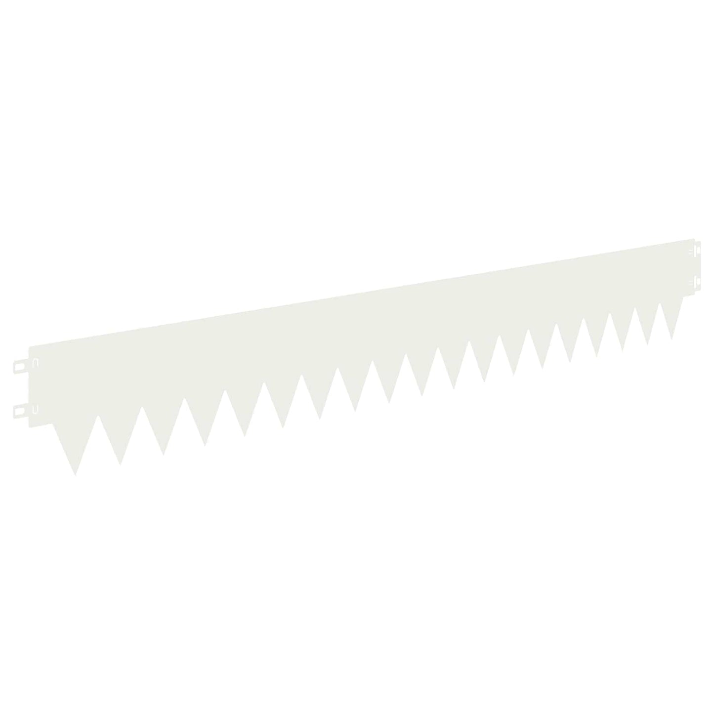 Gjerdekant 50 pcs 103 x 15 cm metall Hvit