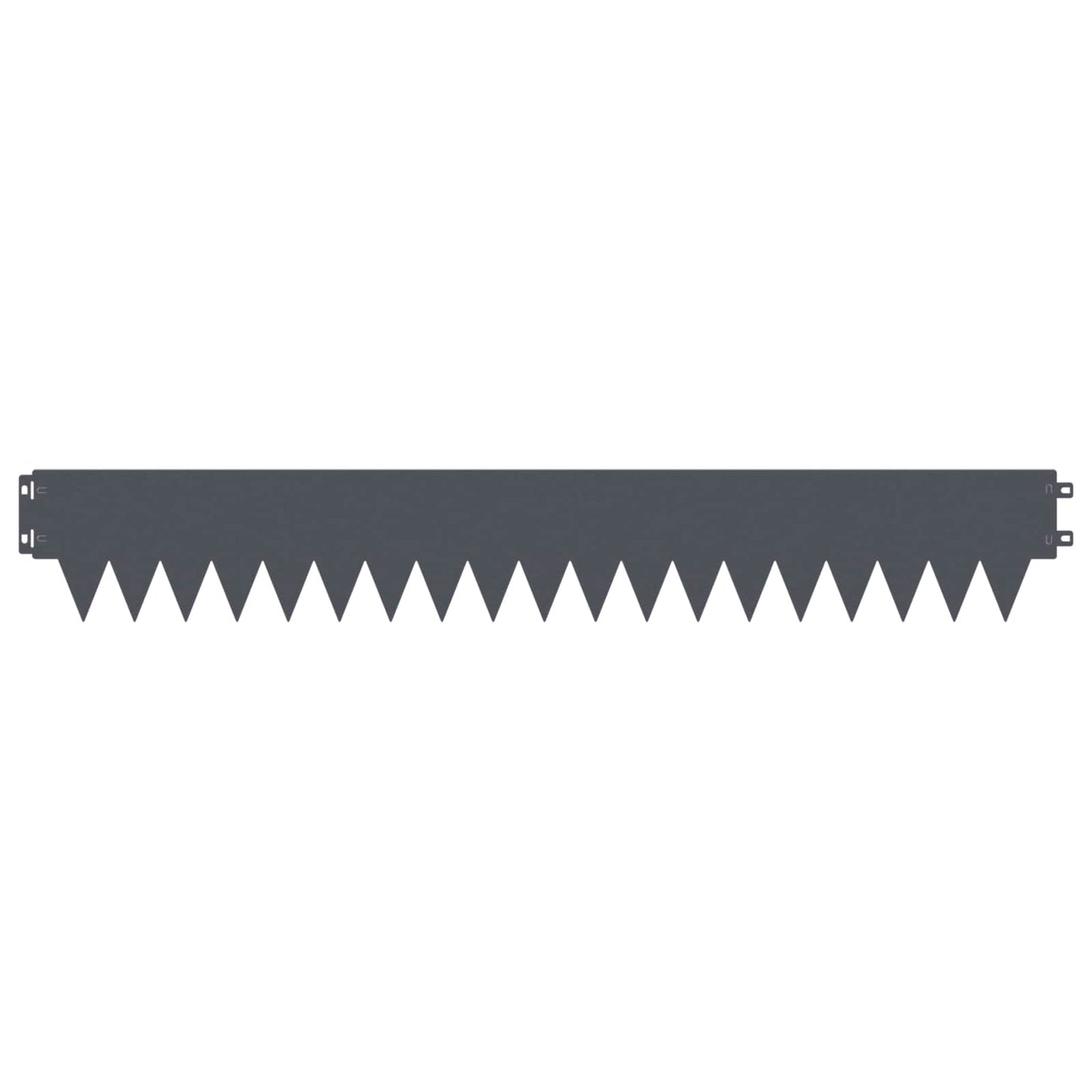 Gjerdekant 50 pcs 103 x 15 cm metall Antrasitt