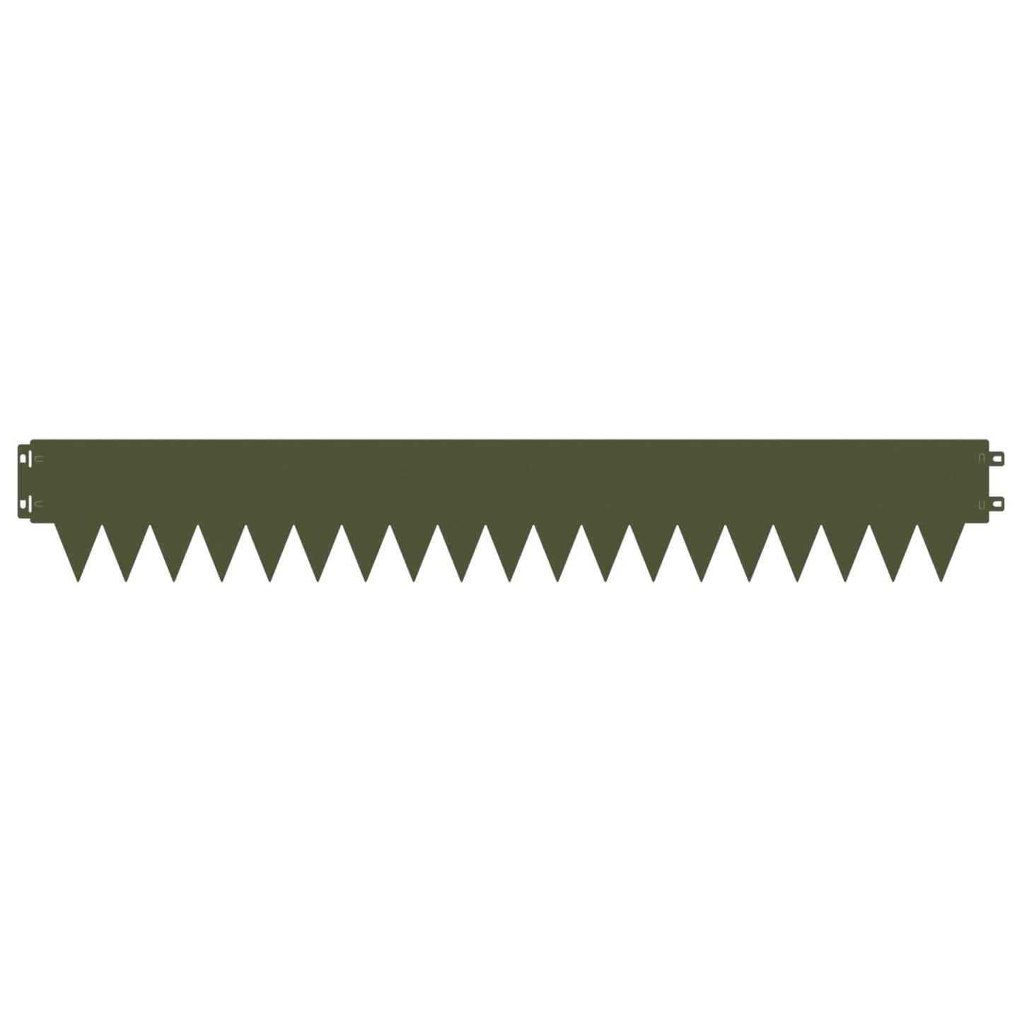 Gjerdekant 50 pcs 103 x 15 cm metall Olivengrønn