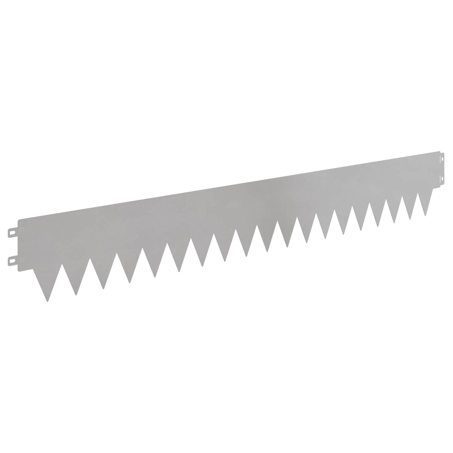 Gjerdekant 10 pcs 103 x 15 cm metall Sølv