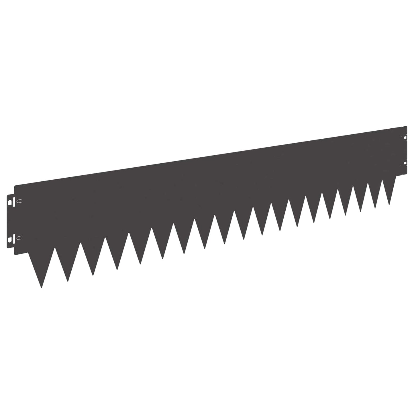 Gjerdekant 20 pcs 103 x 20 cm metall Svart