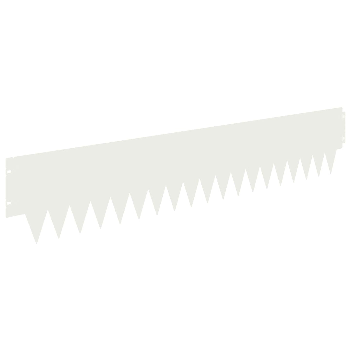 Gjerdekant 10 pcs 103 x 20 cm metall Hvit