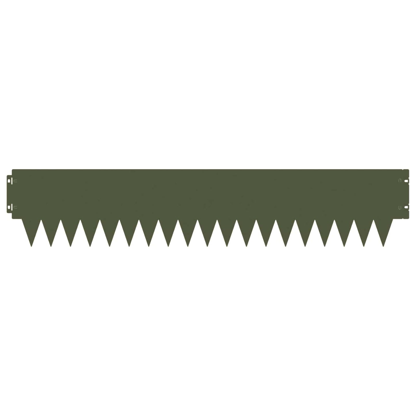 Gjerdekant 10 pcs 103 x 20 cm metall Olivengrønn