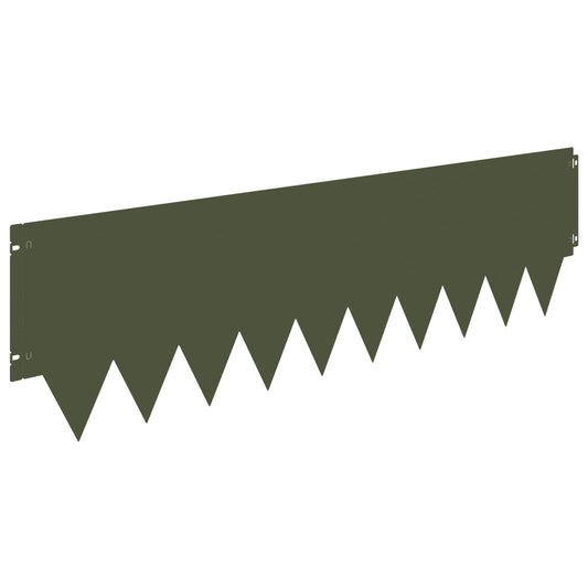 Gjerdekant 20 pcs 103 x 30 cm metall Olivengrønn