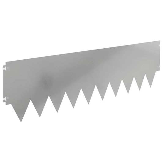 Gjerdekant 10 pcs 103 x 30 cm metall Sølv