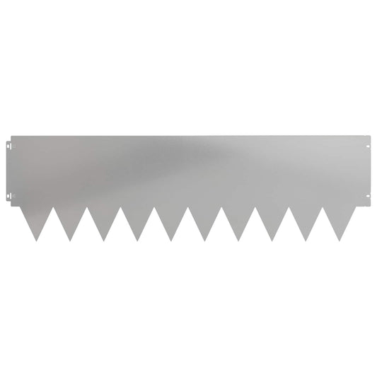 Gjerdekant 10 pcs 103 x 30 cm metall Sølv